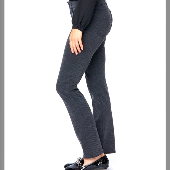 NYDJ Black and Grey Libya Zebra Jeans - Picture 2 of 7
